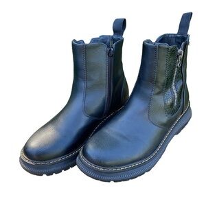 Josef Seibel Leather Ankle Boots Black Women  36 (5 1/2 US)